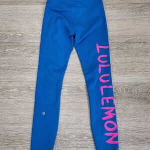 Lululemon ED Curtis Wunder Train High Rise Tight 25'' Poolside Blue Size 2